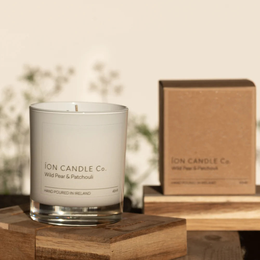 Luxury Scented Candle Wild Pear Patchouli Ion Candle Co