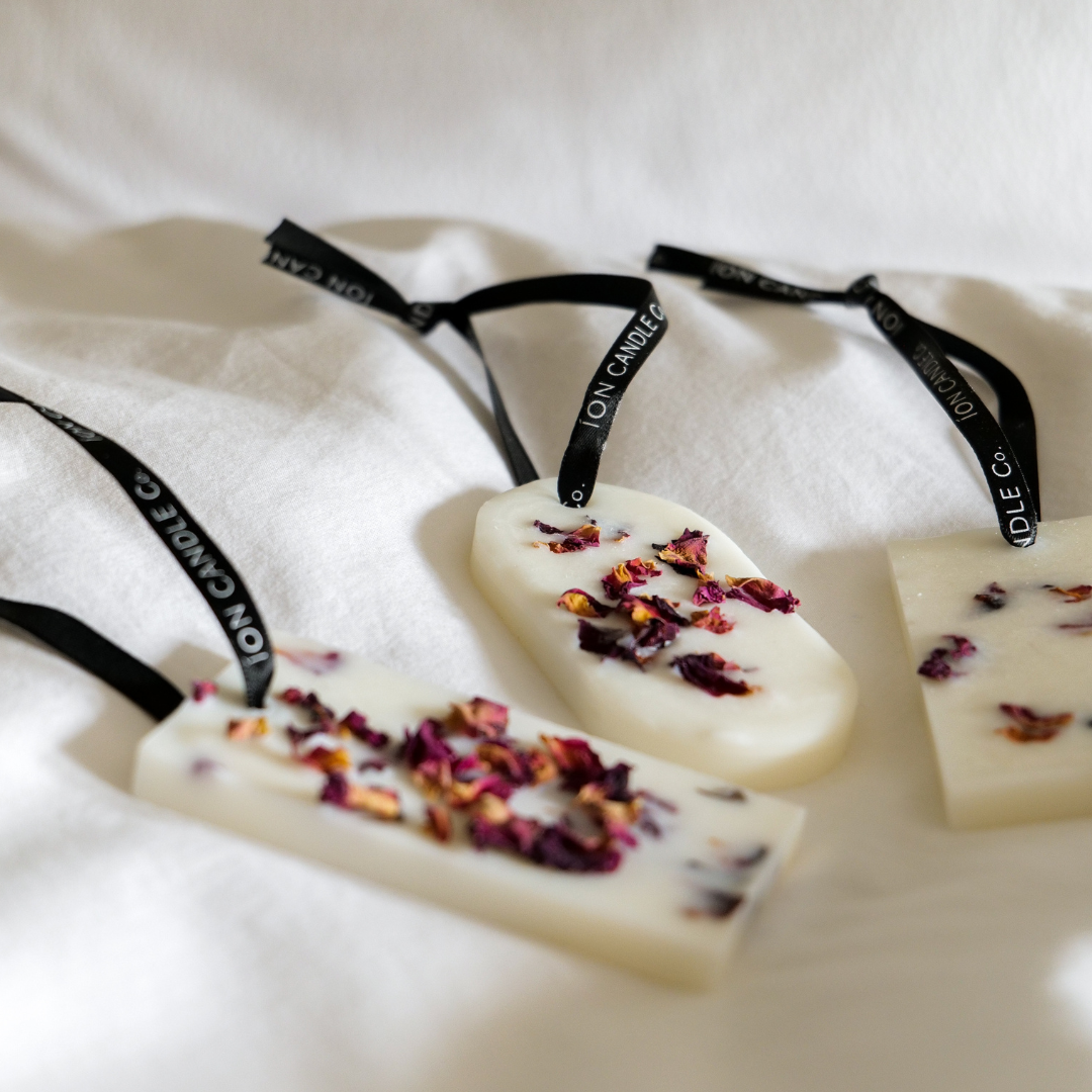 4 Piece Hanging Wax Melt Set – Lavender & Rose